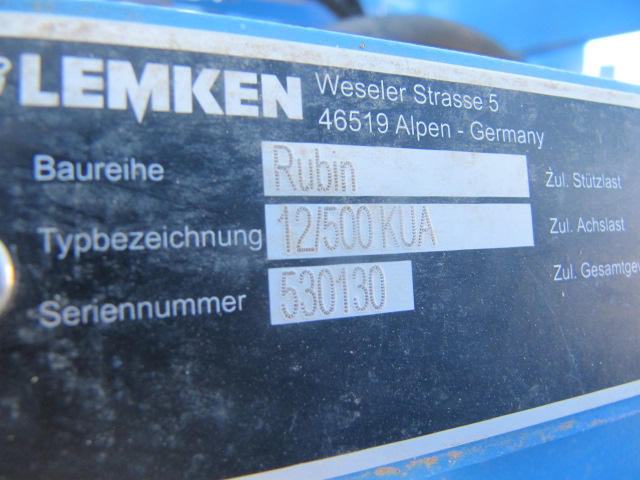 2024 LEMKEN Rubin 12 5M Disk High Speed