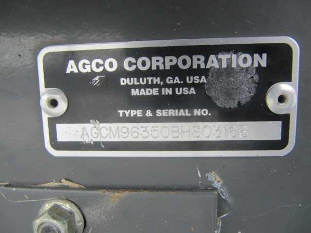 2011 Massey Ferguson 9635 Windrower