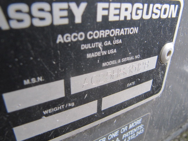 2007 Massey Ferguson AC25 Bale Accumulator