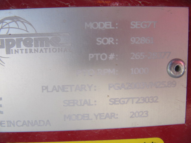 2023 Supreme SEG7T Vertical Feed Mixer