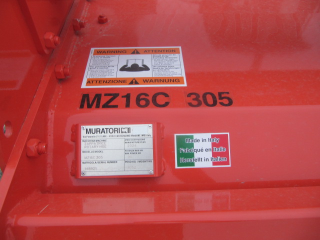2024 Muratori MZ16C-305 Rotary Tiller