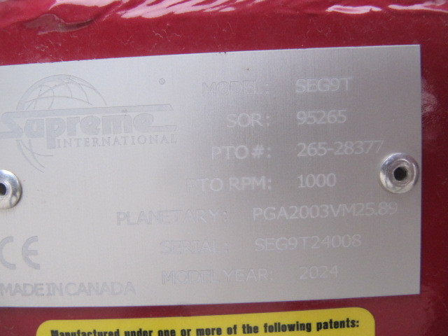 2023 Supreme Segue 9T Vertical Feed Mixer