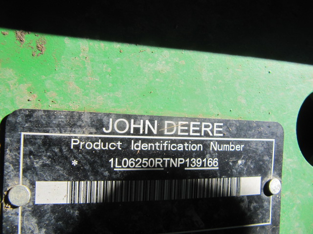 2022 John Deere 6250R Tractor