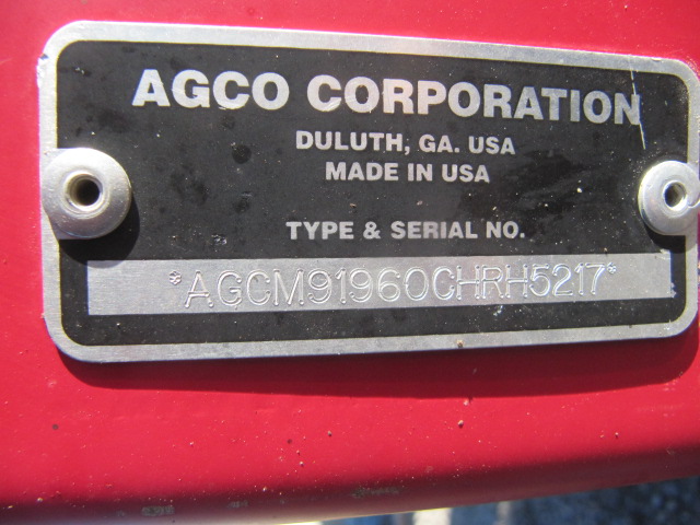 2012 Massey Ferguson 9196 Windrower Disc Header