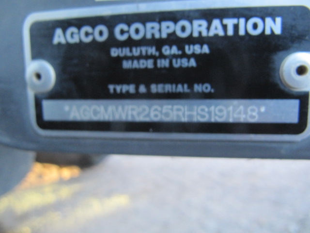 2024 Massey Ferguson WR265 Windrower