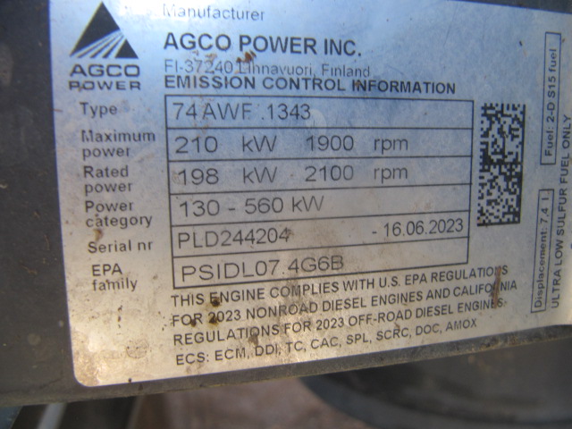 2024 Massey Ferguson WR265 Windrower