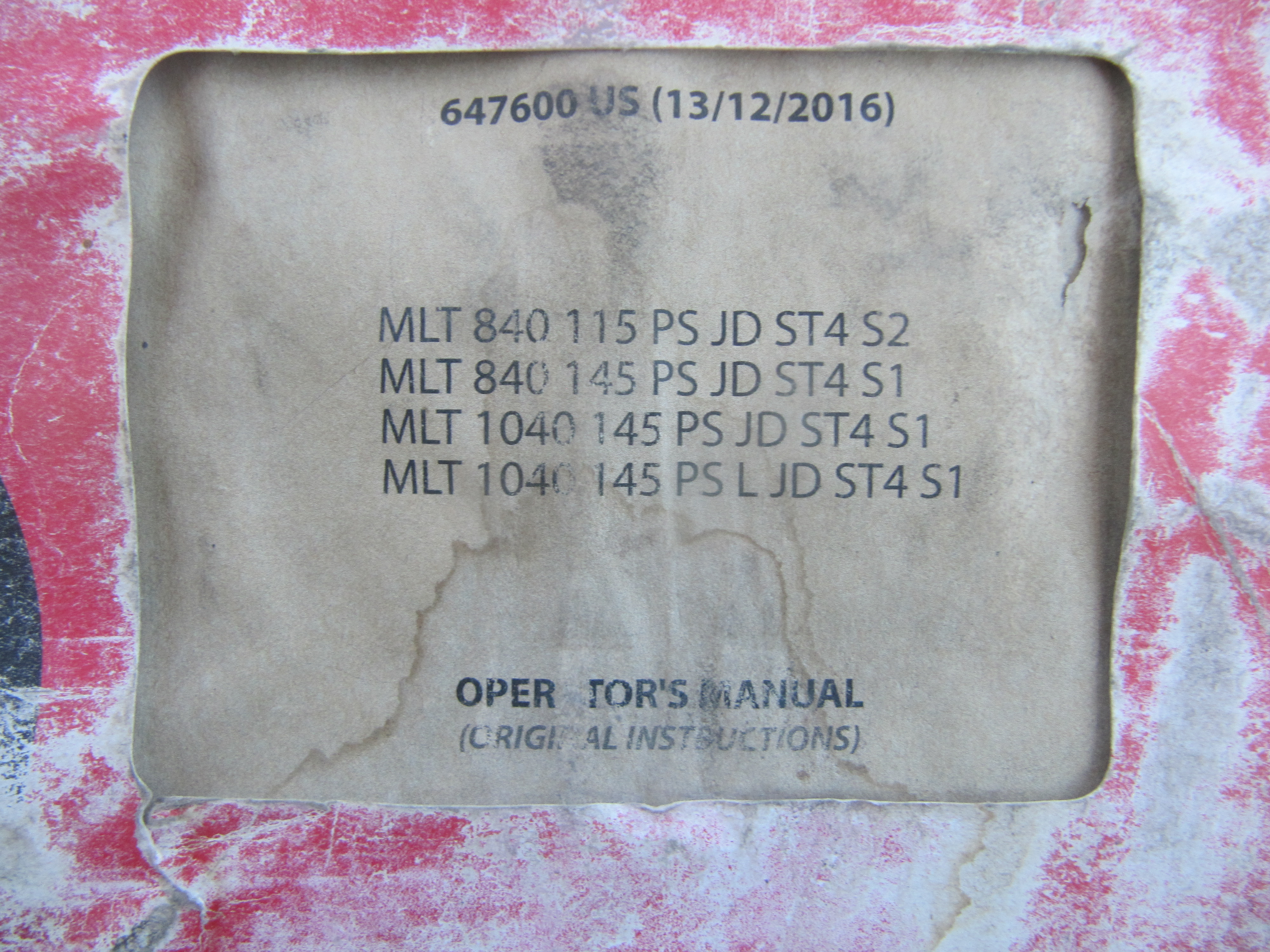 2018 Manitou MLT840-145 TeleHandler