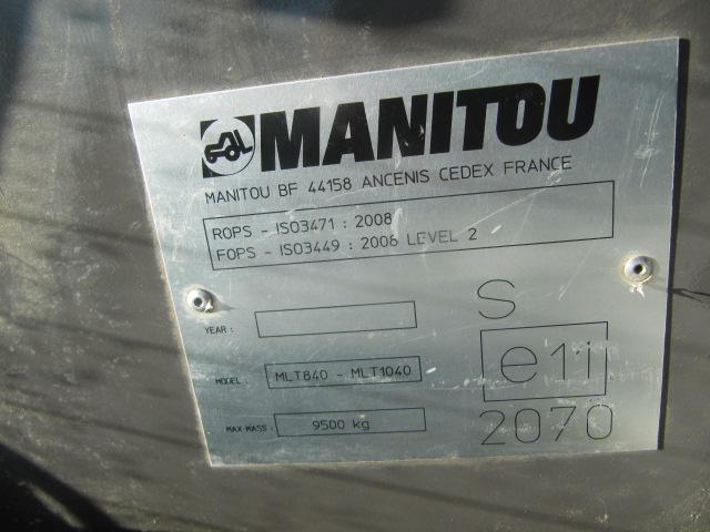 2018 Manitou MLT840-145 TeleHandler