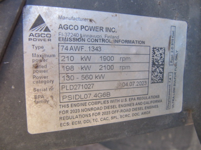 2024 Massey Ferguson WR265 Windrower