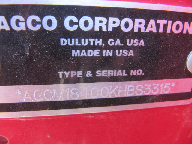 2019 Massey Ferguson 1840 Baler/Square