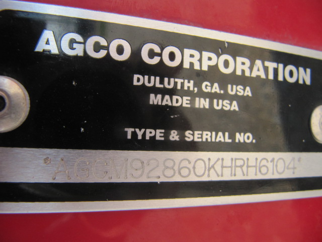 2019 Massey Ferguson 9286 Windrower Disc Header