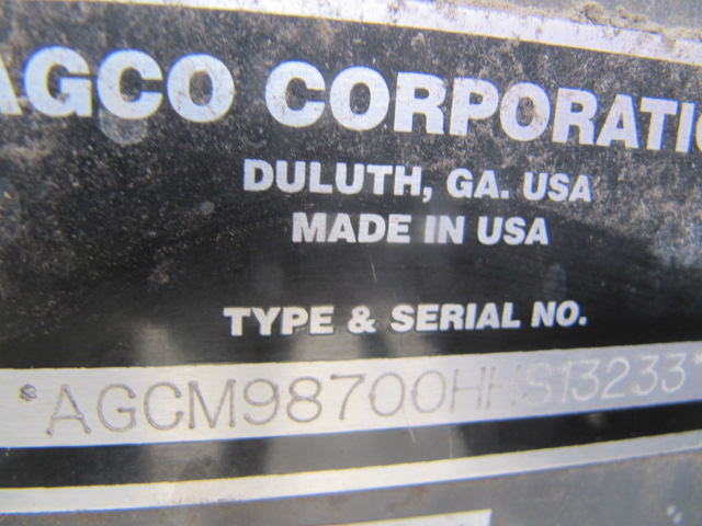 2017 Massey Ferguson WR9870 Windrower