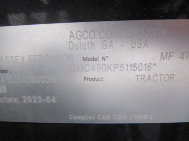 2023 Massey Ferguson 4710 Tractor