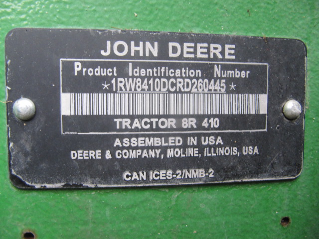 2025 John Deere 8R 410 Tractor