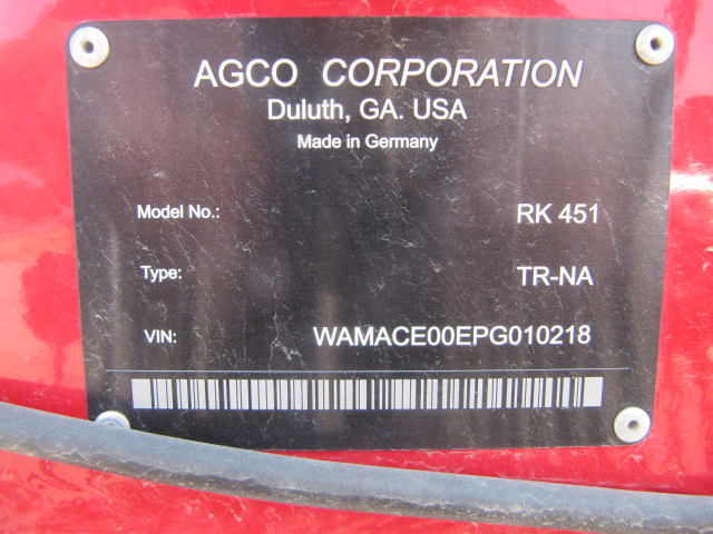 2024 Massey Ferguson RK451T Rake/Rotary