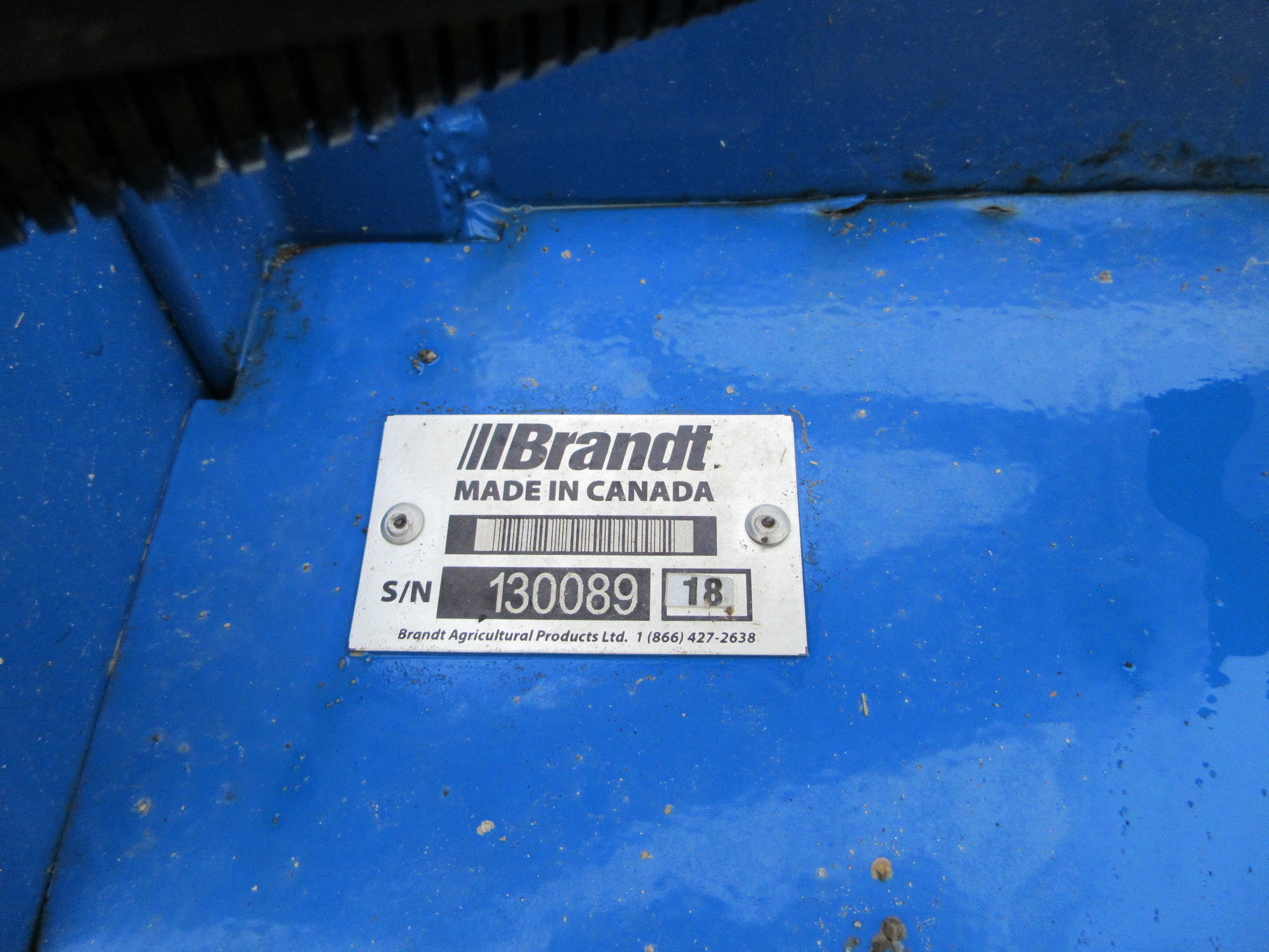 2018 Brandt 20110 Belt Conveyor