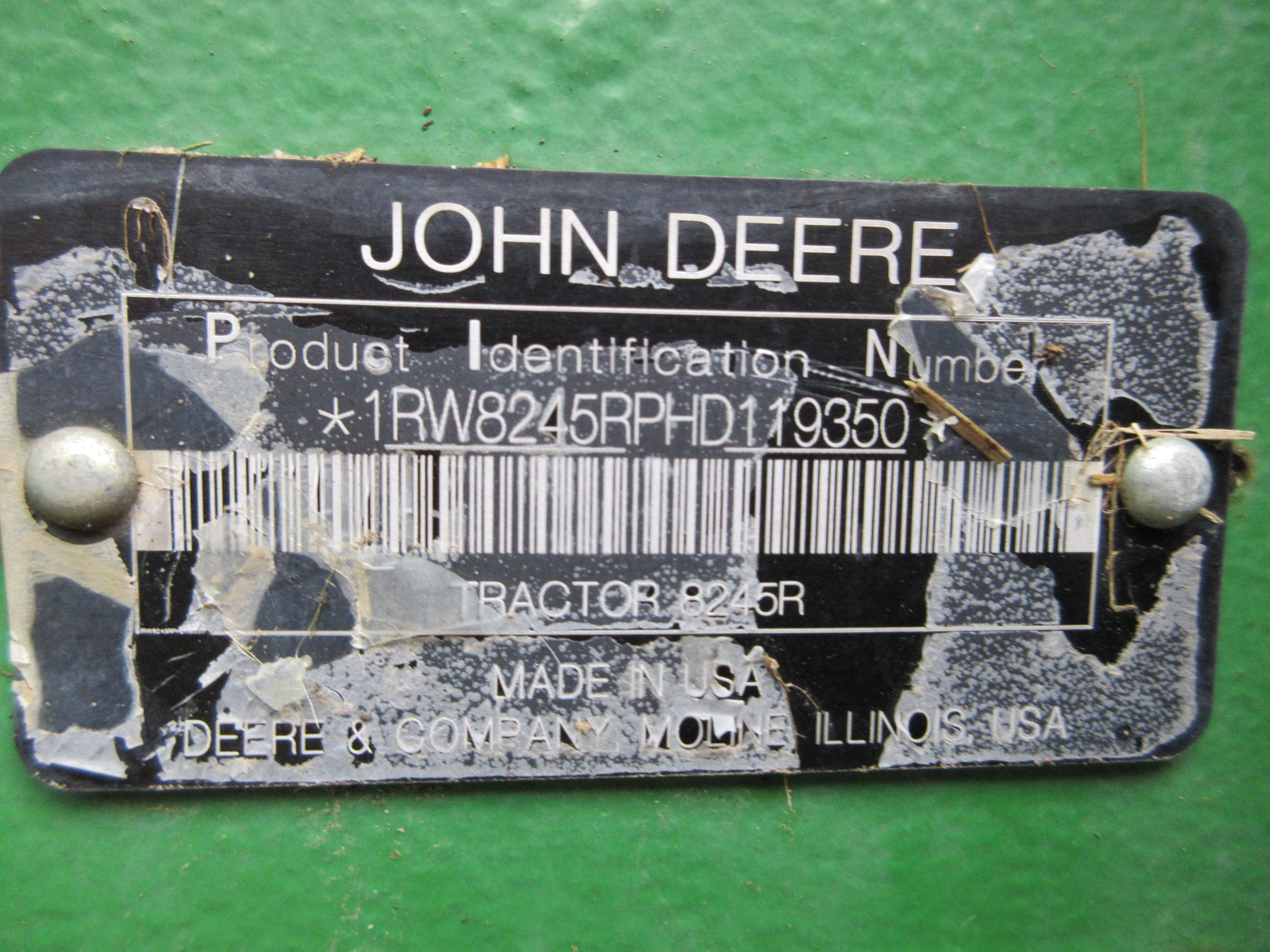 2017 John Deere 8245R Tractor