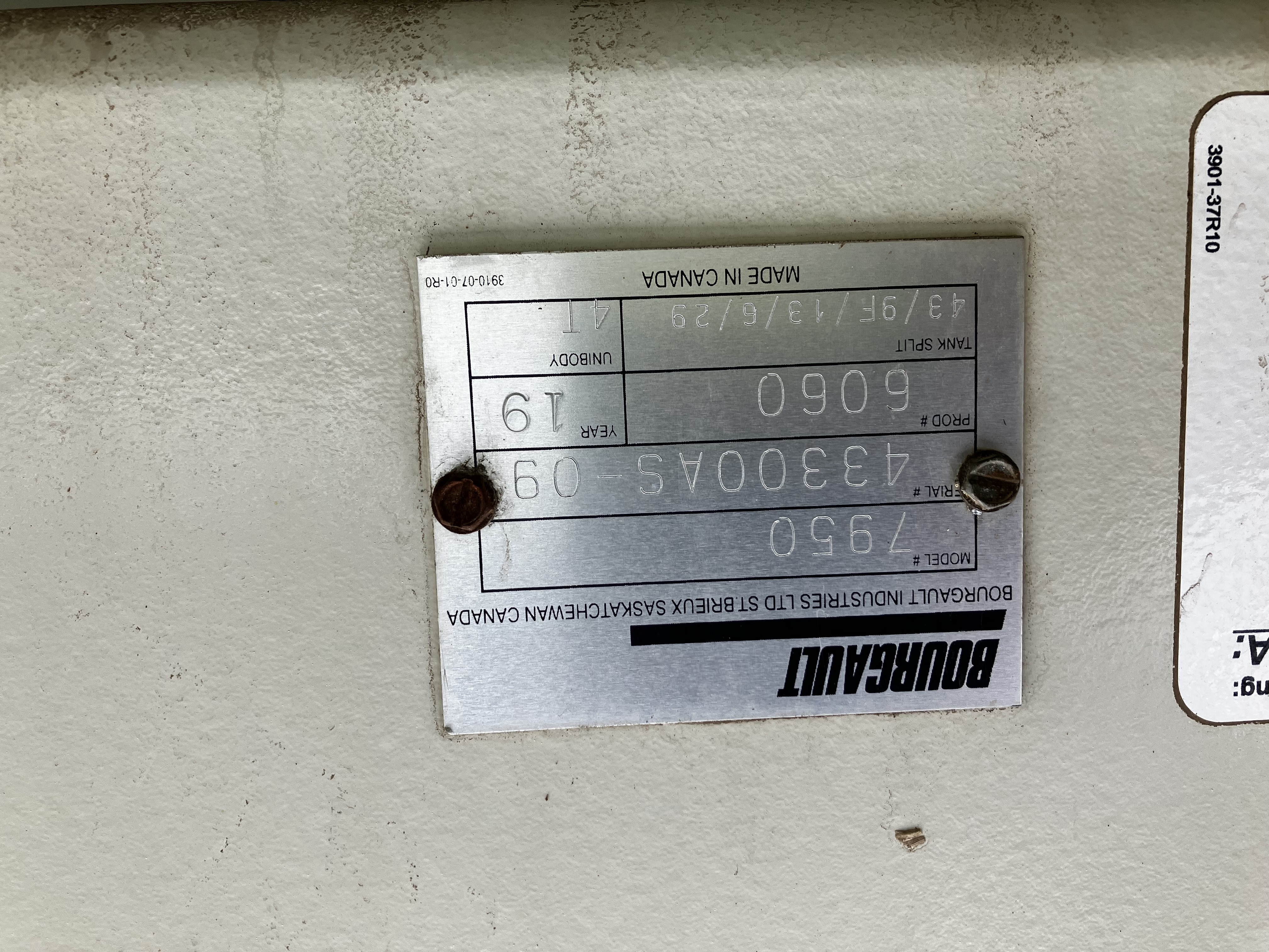 2019 Bourgault 7950 Air Tank/Cart