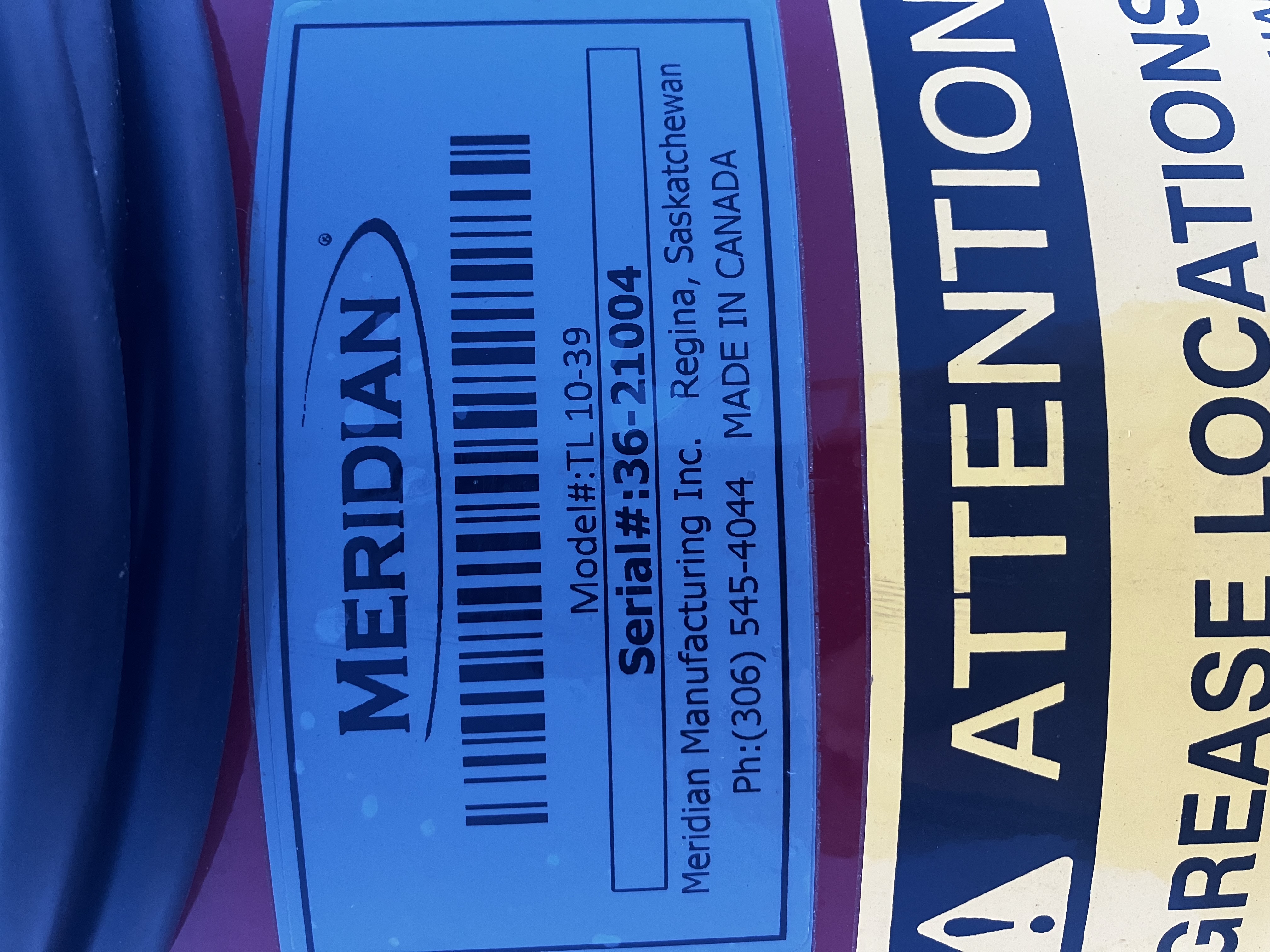 2024 Meridian TL10-39 Grain Auger