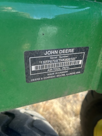 2023 John Deere P670 Air Seeder