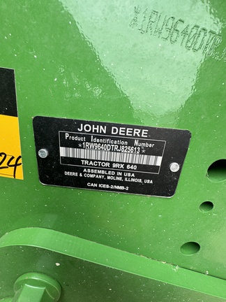 2024 John Deere 9RX 640 Tractor Rubber Track