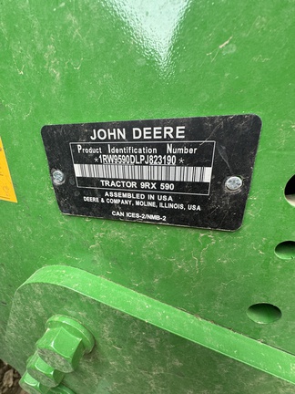 2023 John Deere 9RX 590 Tractor Rubber Track