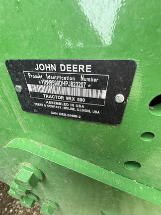 2023 John Deere 9RX 590 Tractor Rubber Track