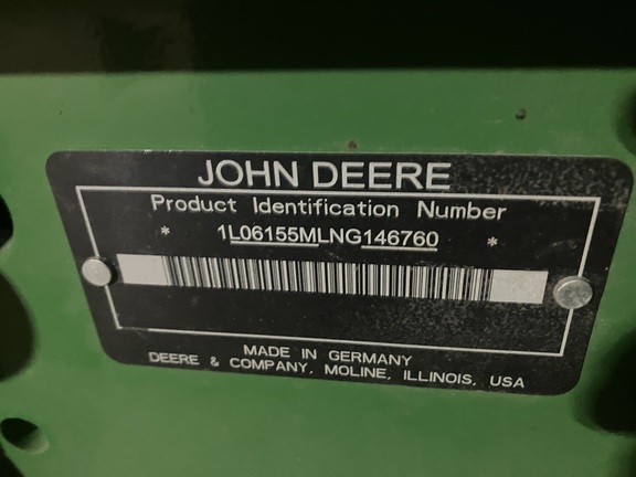 2022 John Deere 6155M Tractor