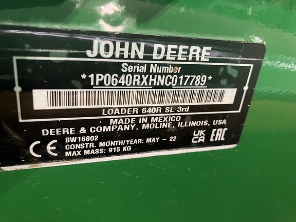 2022 John Deere 6155M Tractor