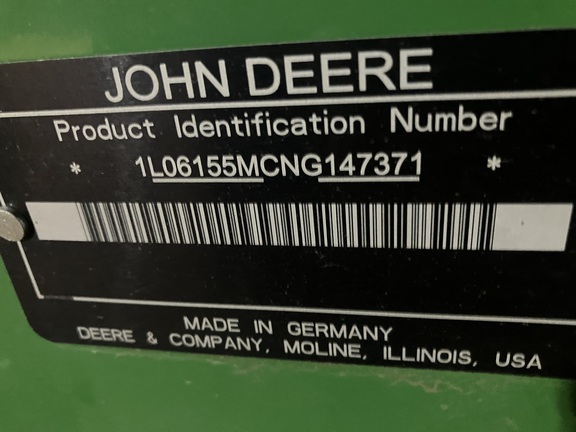 2022 John Deere 6155M Tractor