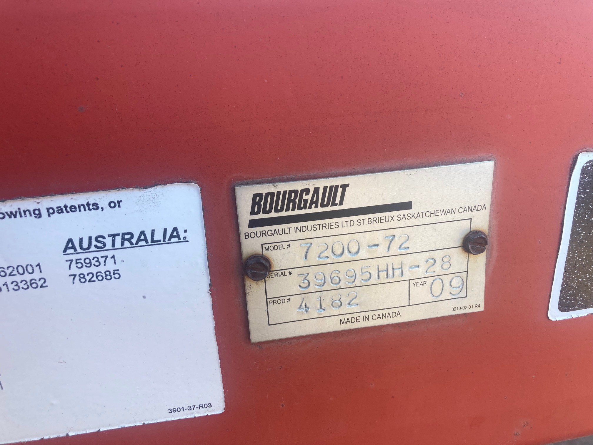 2009 Bourgault 7200-72 Harrow