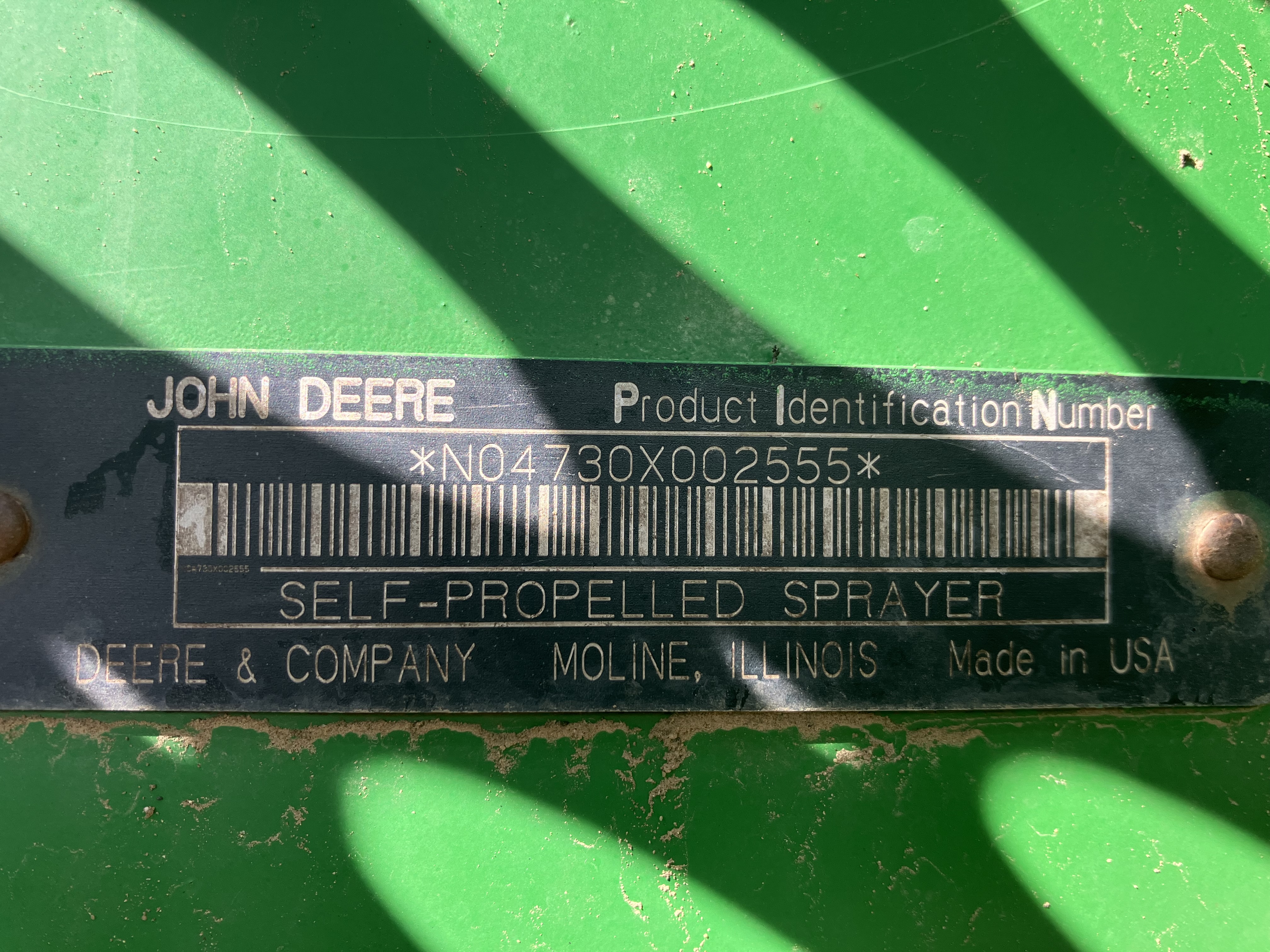 John Deere 4730 Sprayer/High Clearance