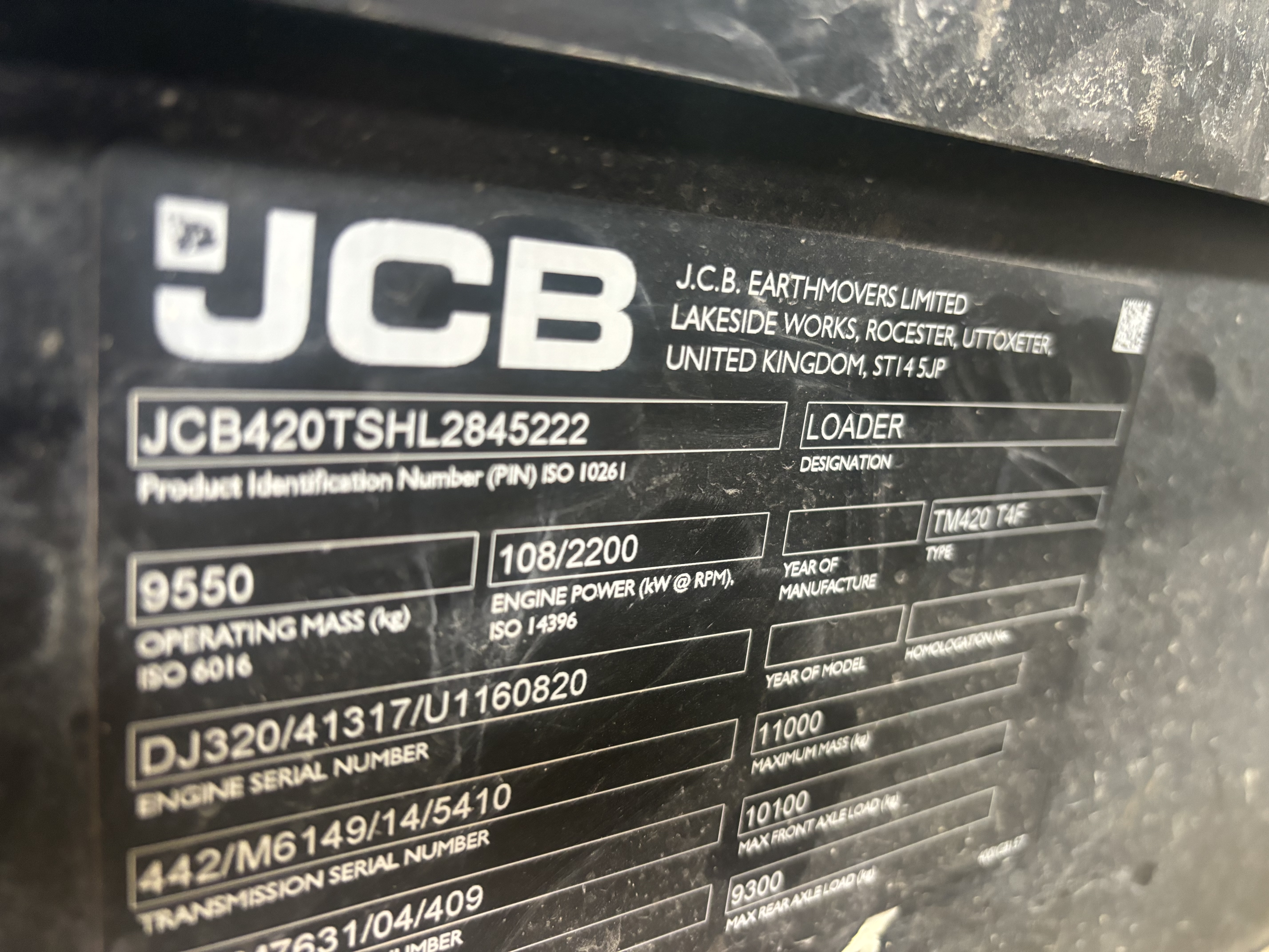 2021 JCB TM420 Wheel Loader