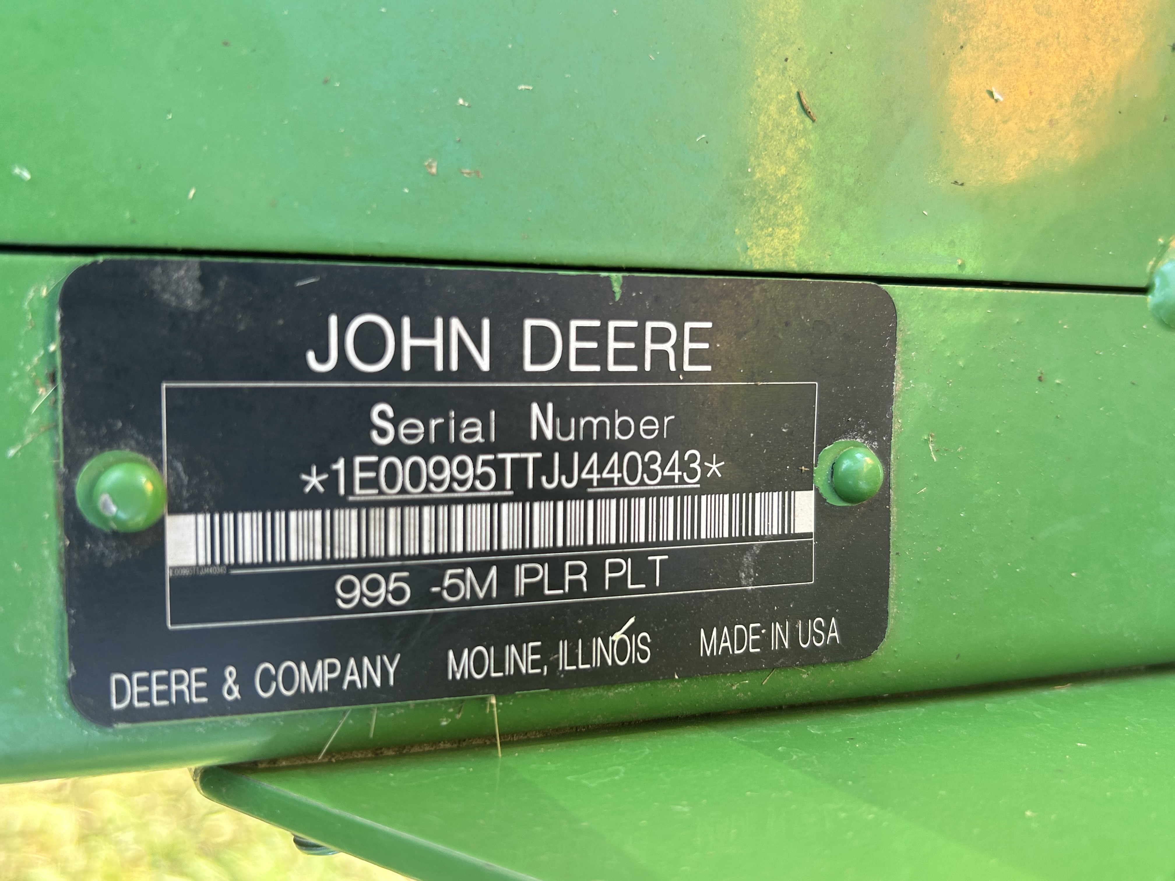 2007 John Deere 4995 Windrower