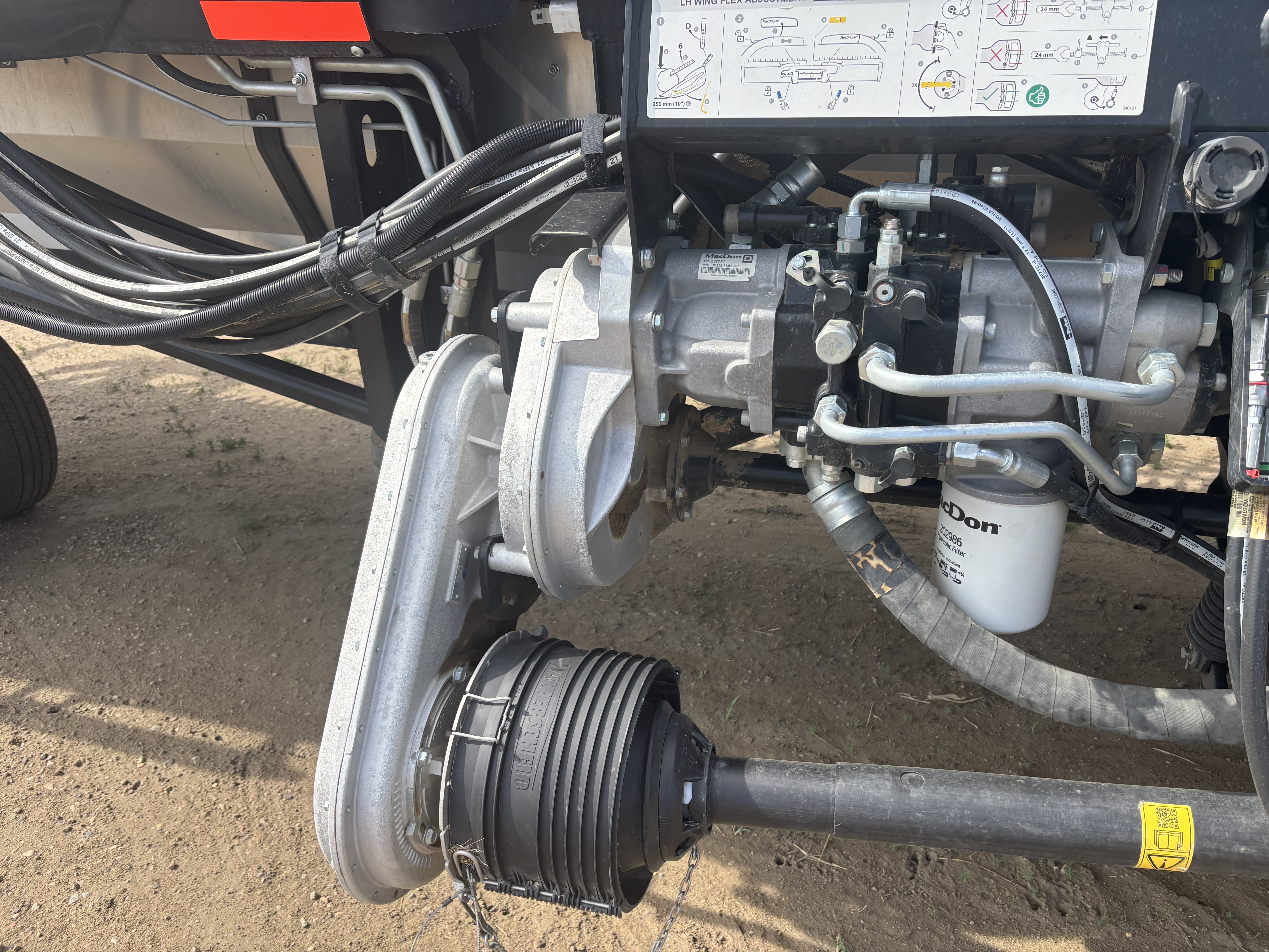 2022 MacDon FD250 Header Combine