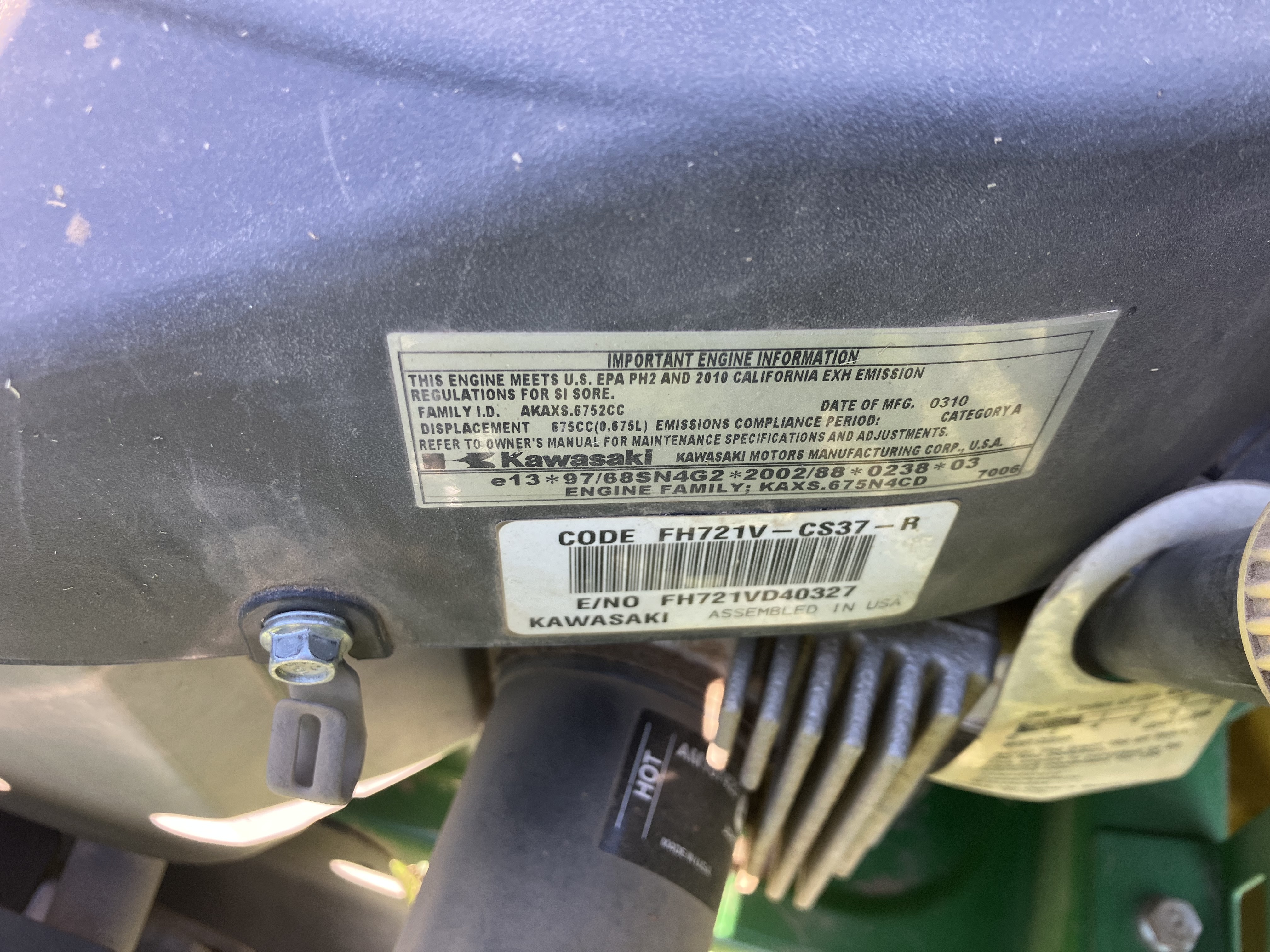 2010 John Deere Z465 Mower/Zero Turn