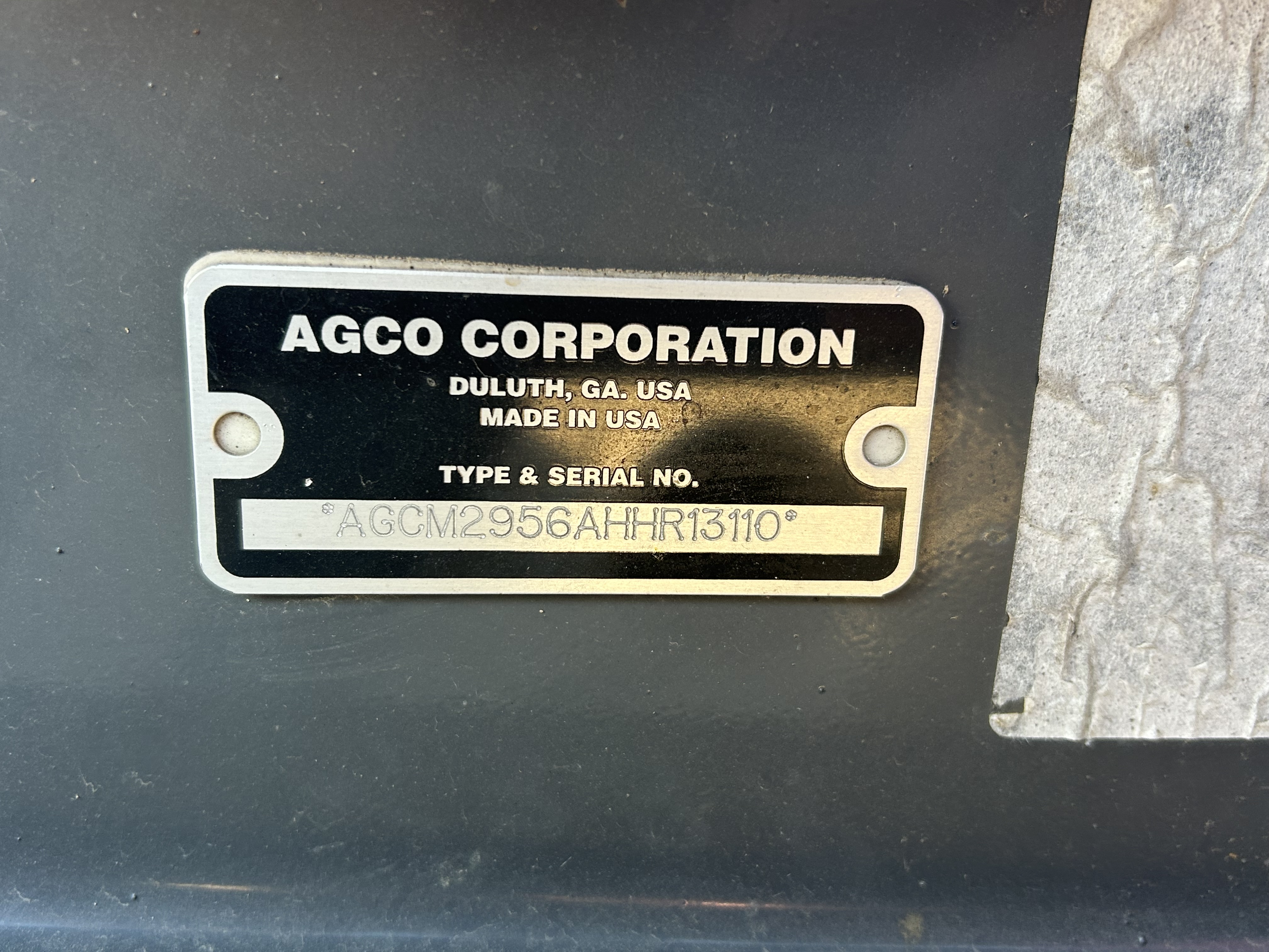 2019 Massey Ferguson 2956 Baler/Round