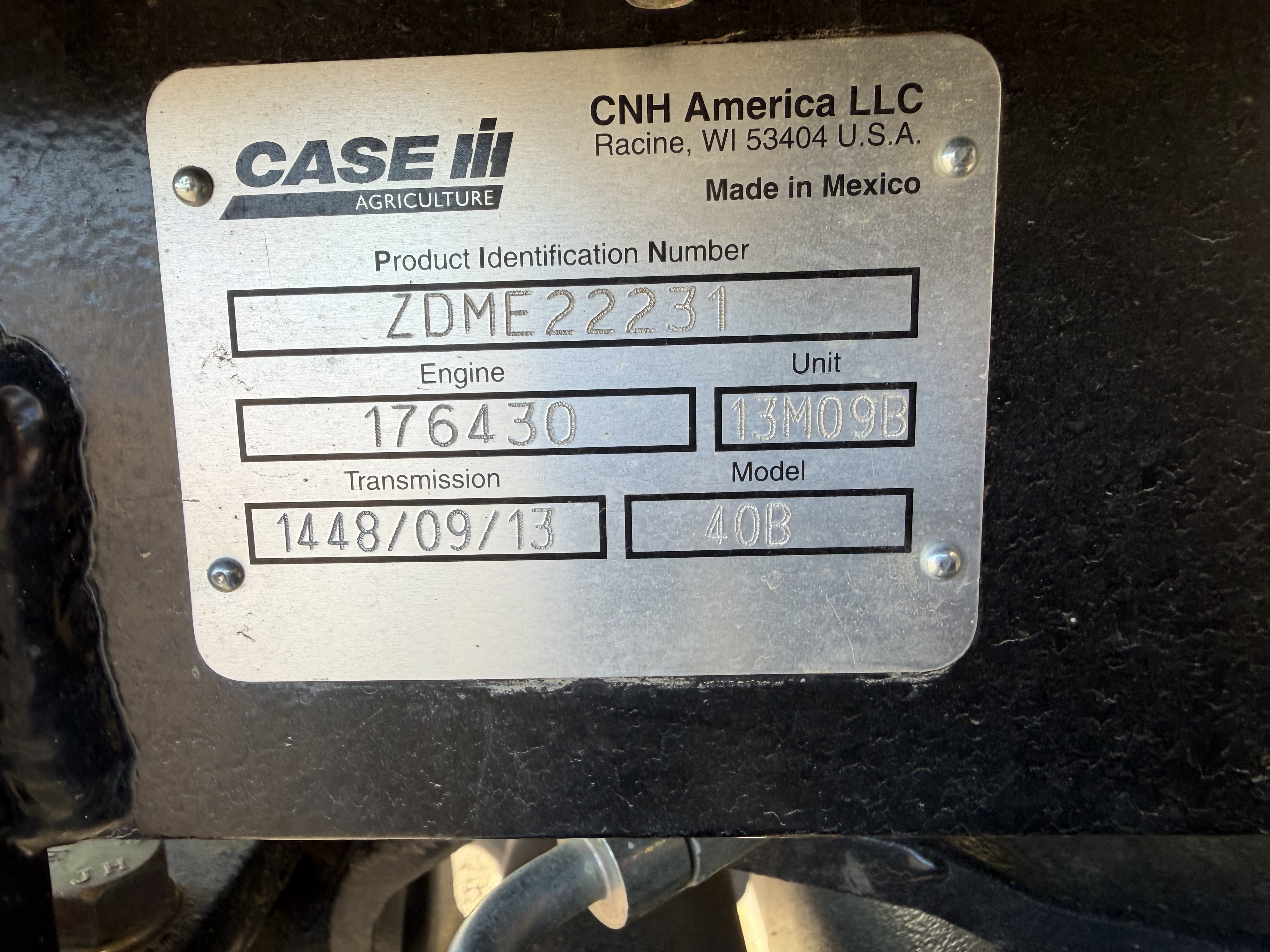 2014 Case 40B Tractor