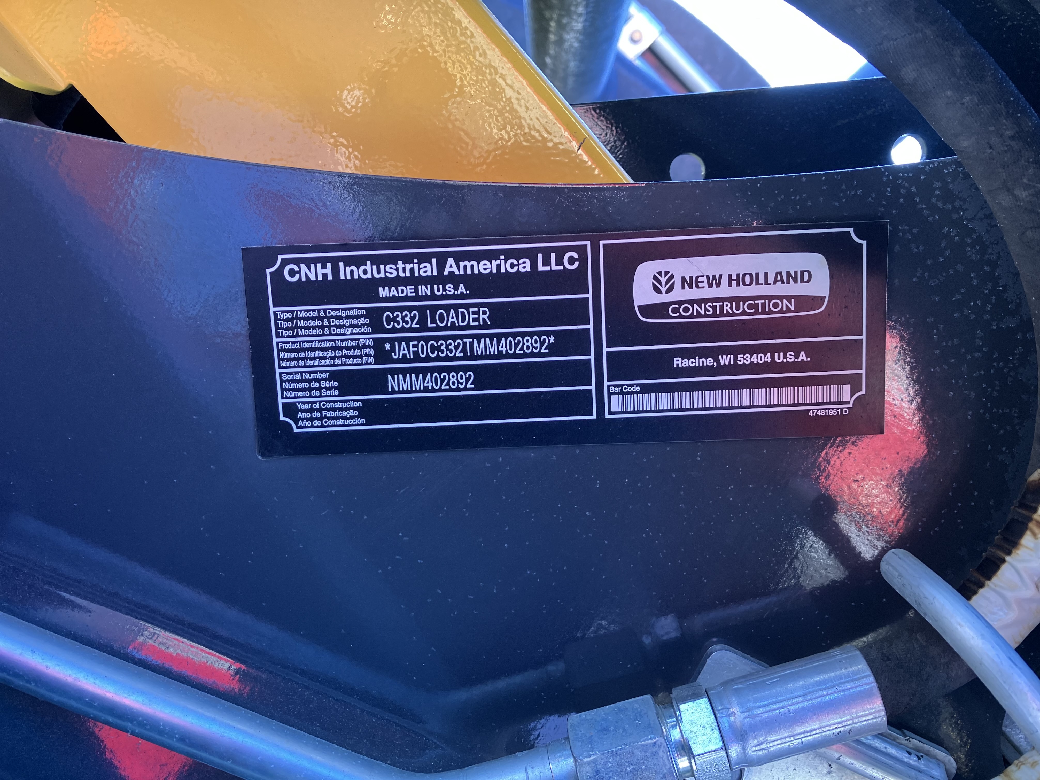 2022 New Holland C332 Compact Track Loader