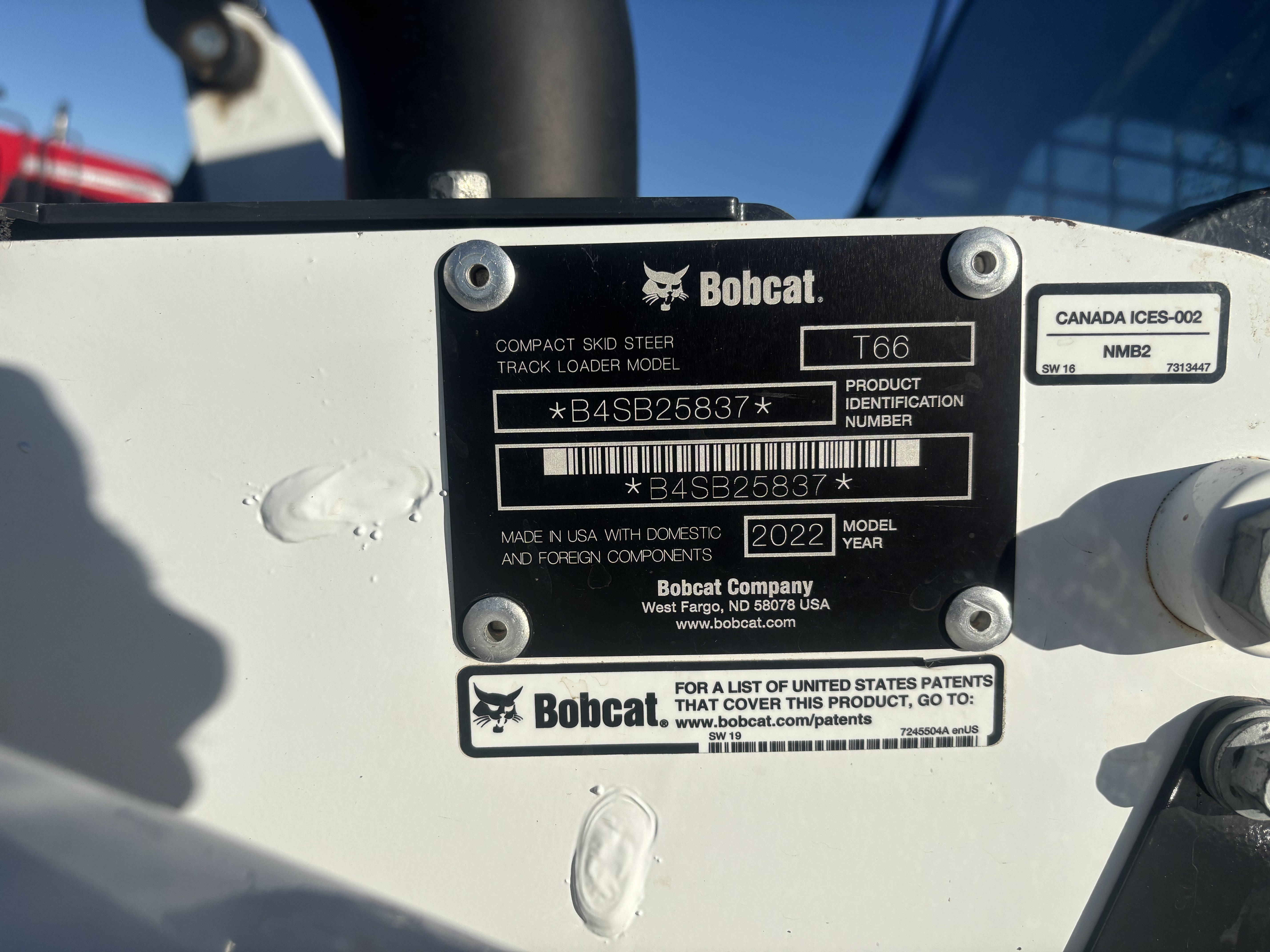 2022 Bobcat T66 Compact Track Loader