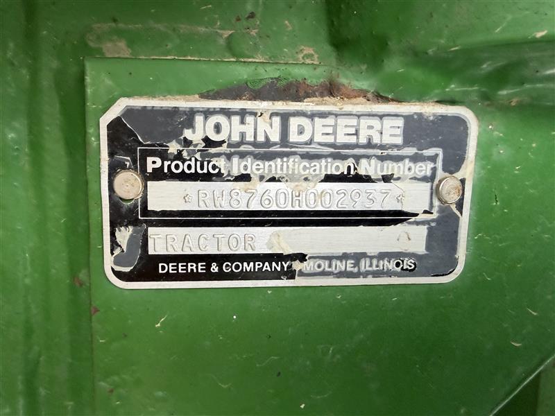1990 John Deere 8760 Tractor
