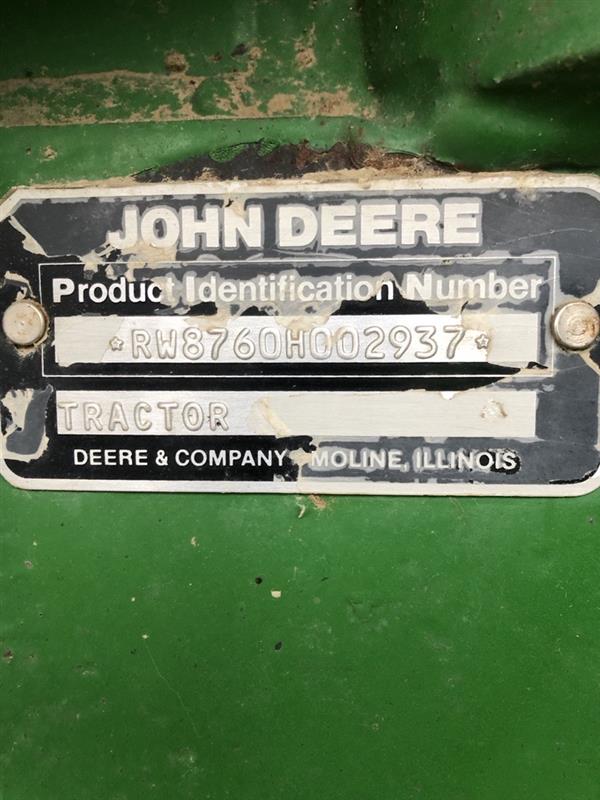 1990 John Deere 8760 Tractor