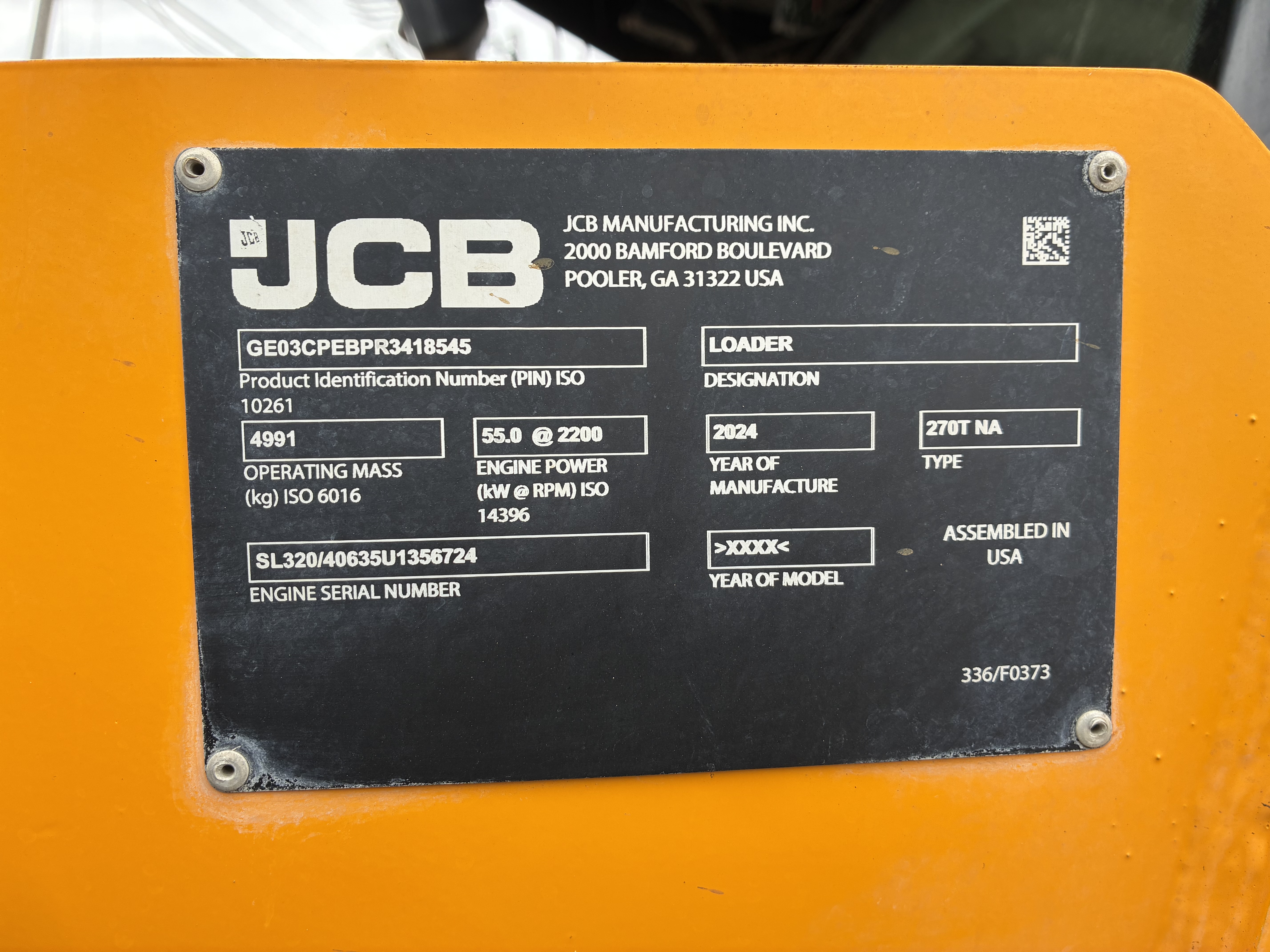 2024 JCB 270T Skid Steer Loader