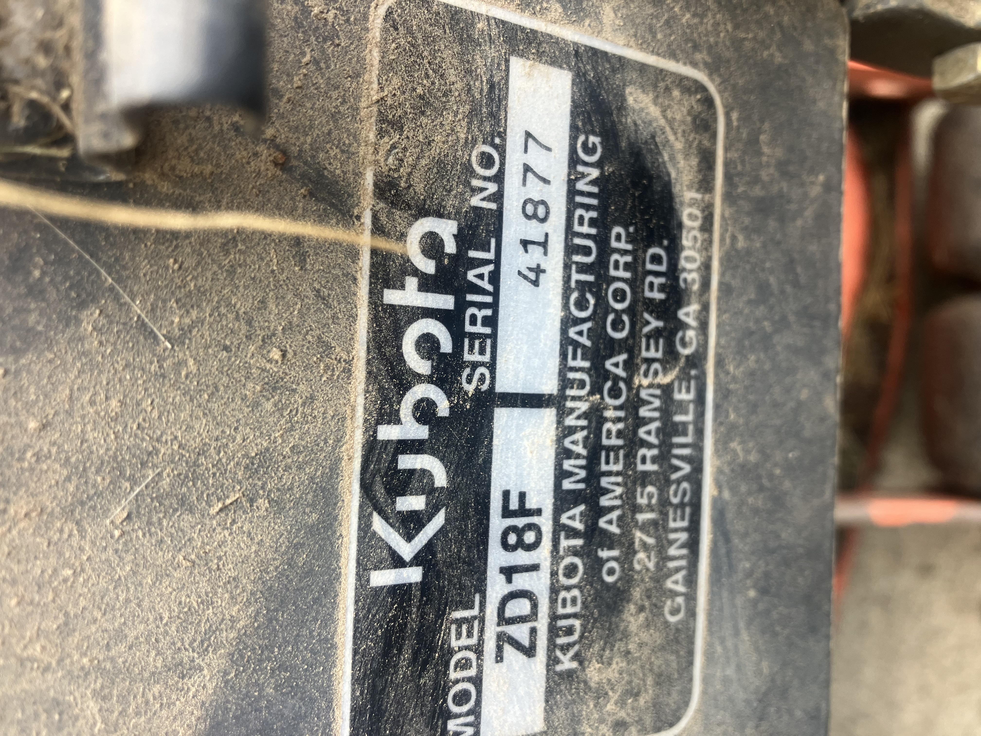 2004 Kubota ZD18 Mower/Zero Turn
