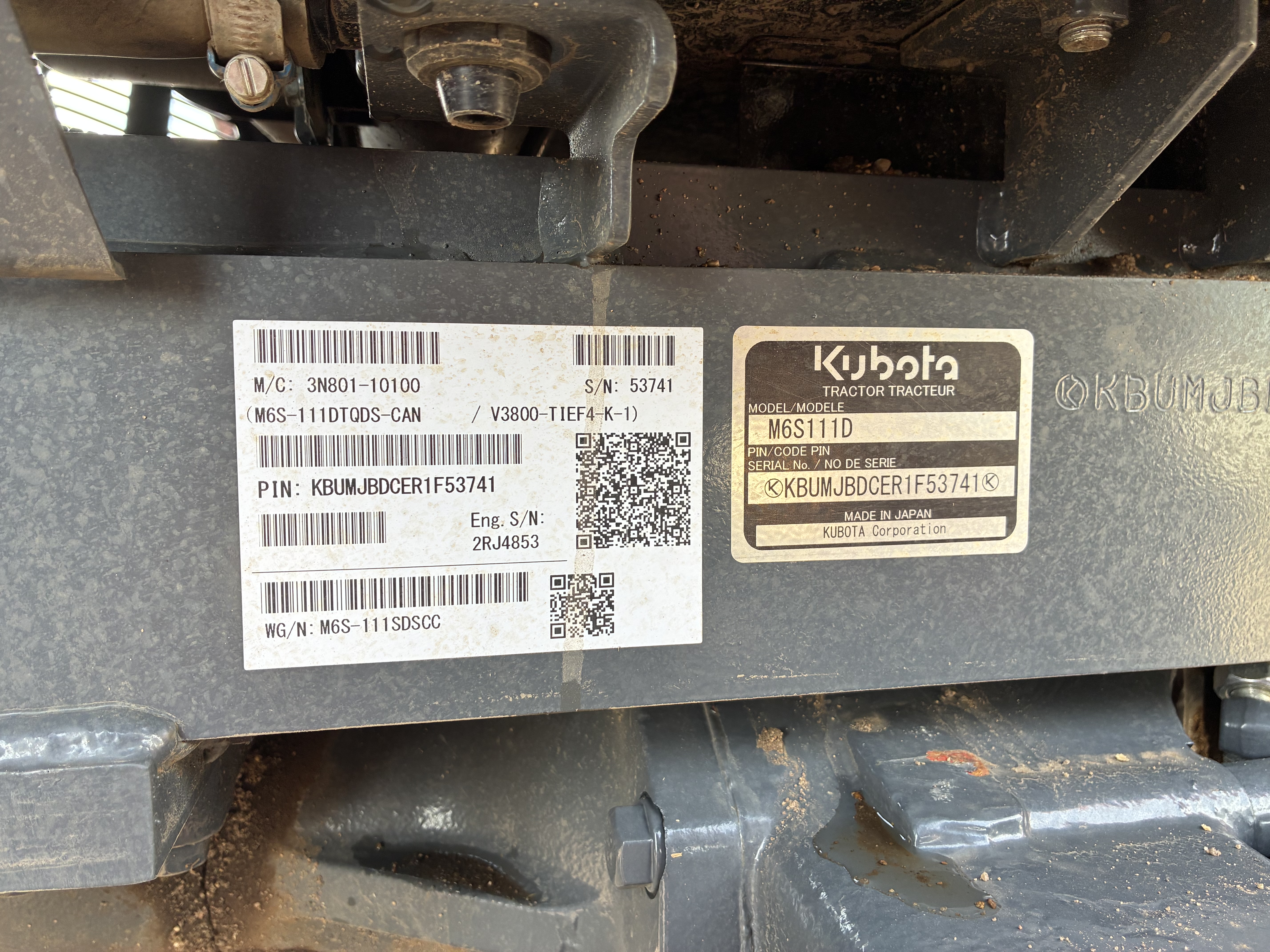 2024 Kubota M6S-111 Tractor