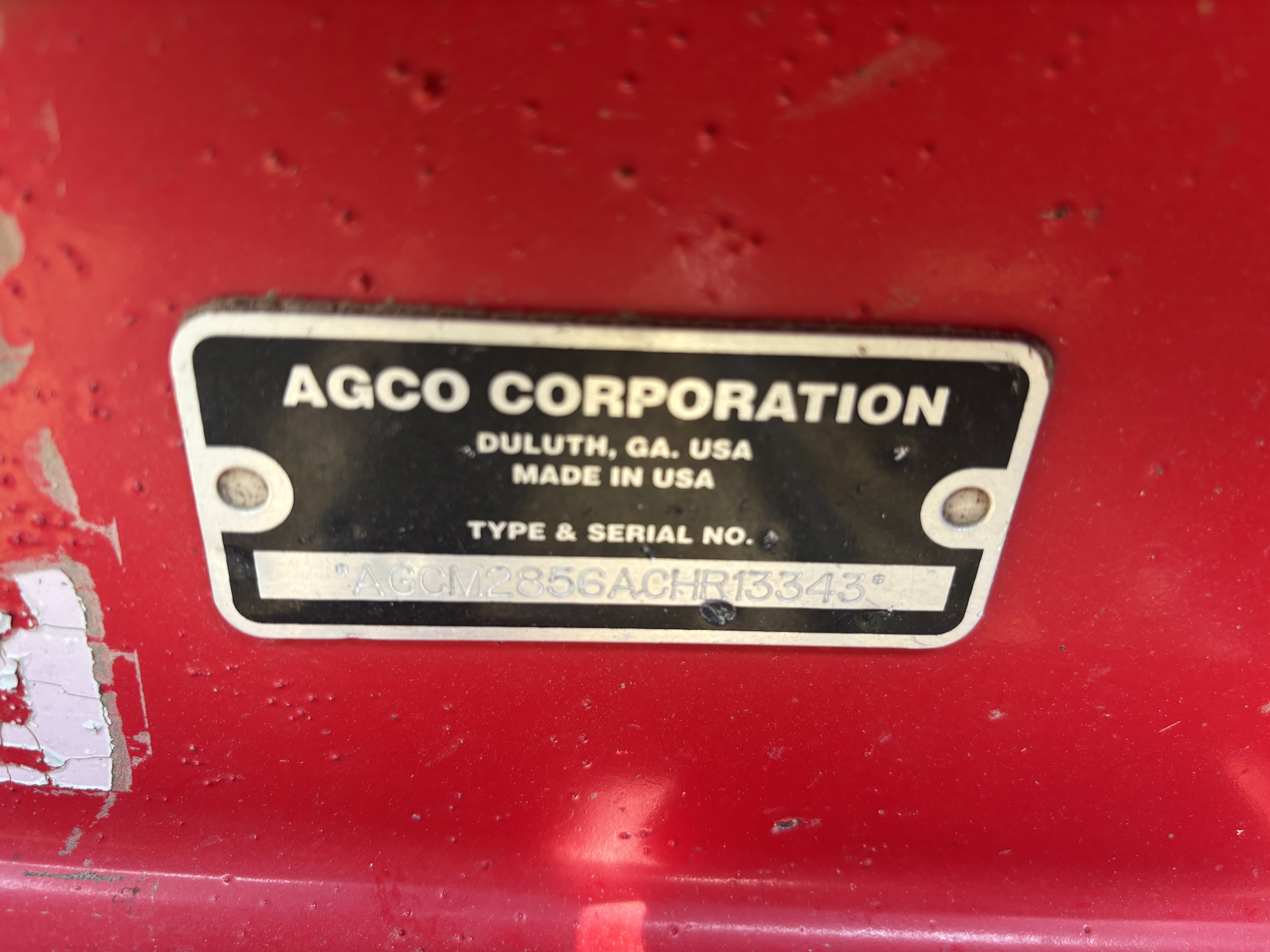 2012 Massey Ferguson 2856 Baler/Round