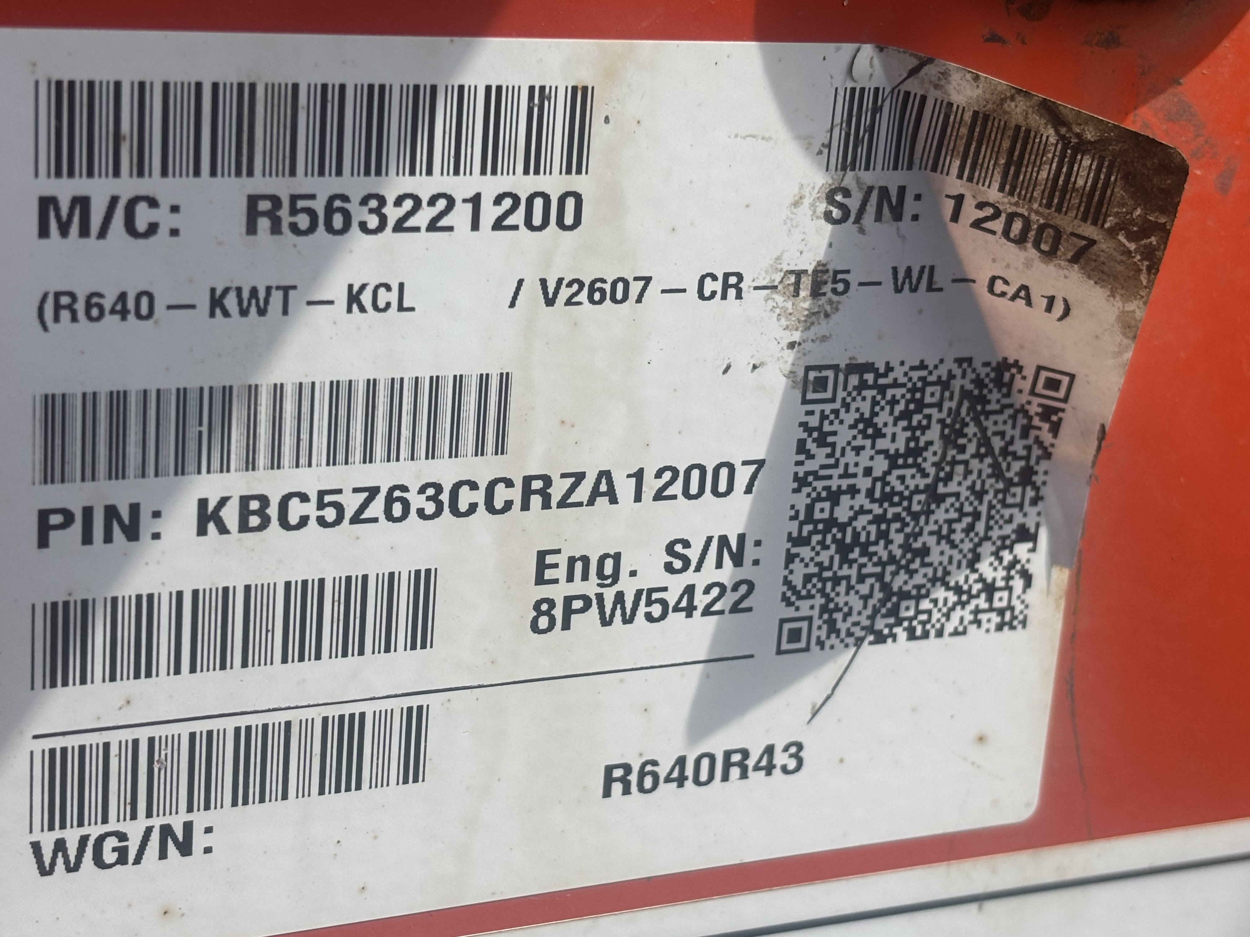 2024 Kubota R640 Wheel Loader