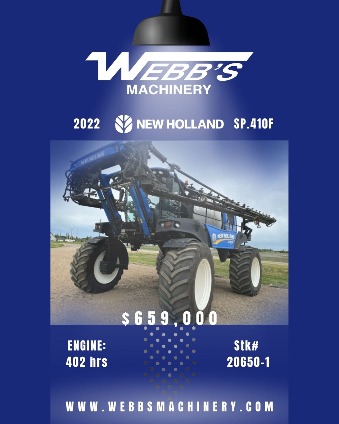 2022 New Holland SP.410F Sprayer/High Clearance