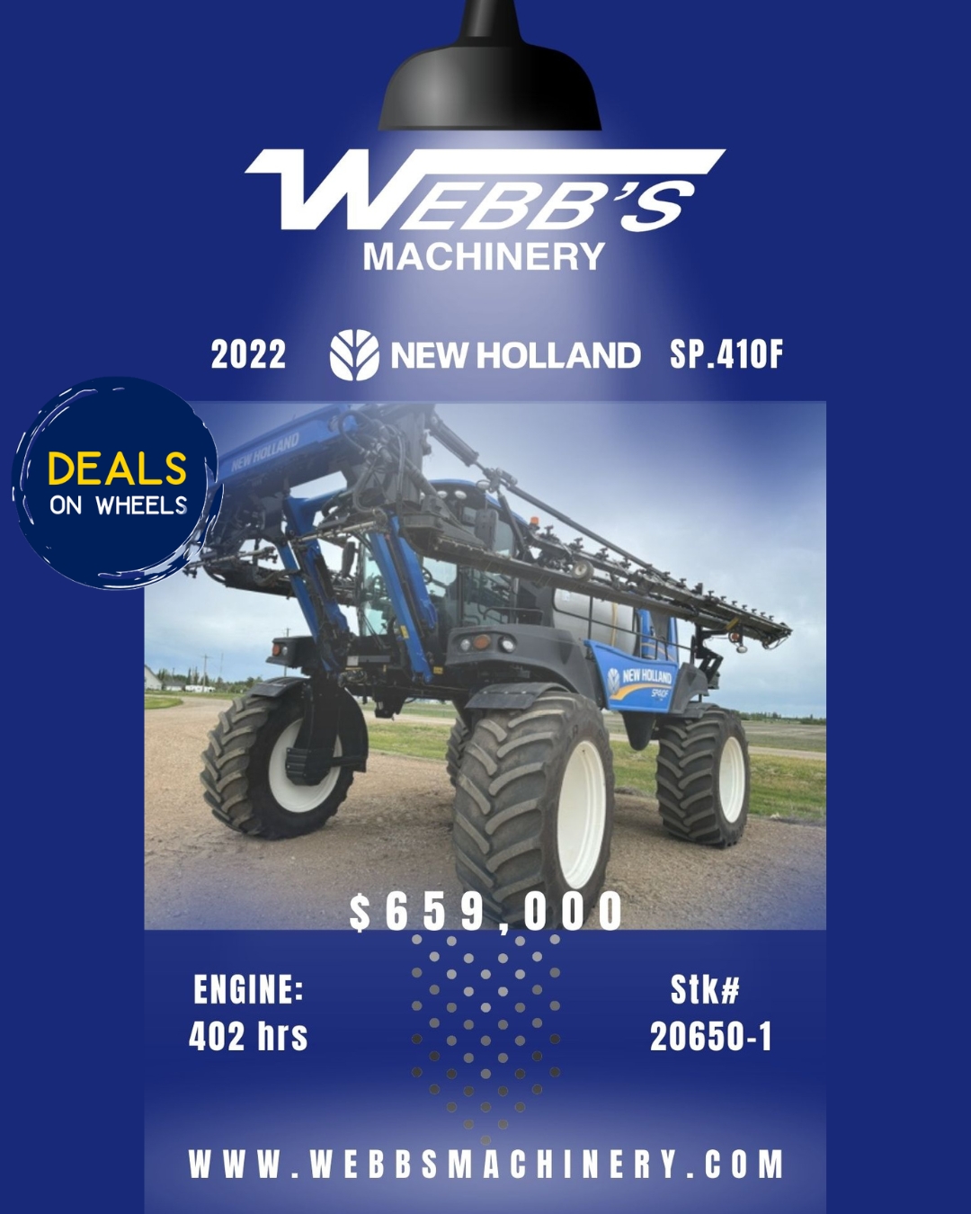 2022 New Holland SP.410F Sprayer/High Clearance
