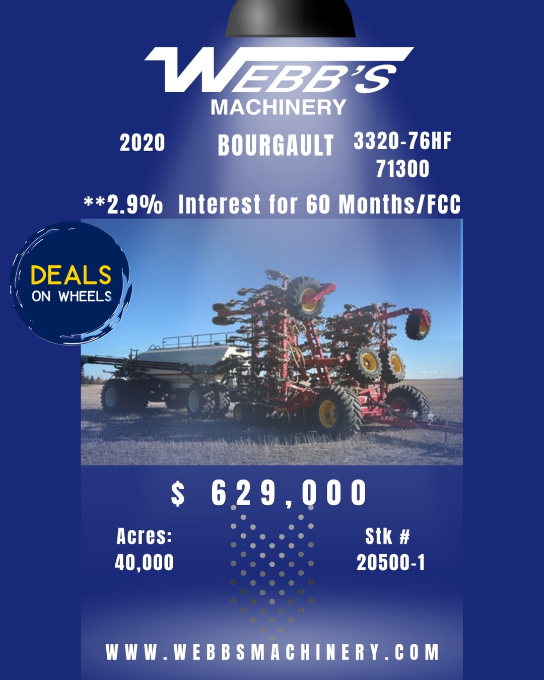 2020 Bourgault 3320-76HF Air Drill